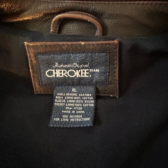 Men’s Cherokee supple leather bomber style jacket, size XL - Picture 5 of 10